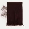 Cashmere Feel Solid Color Women's Imitation Cashmere Scarf 1116 Winter Atmosphere Korean Versatile Medium and Long Shawl Scarf