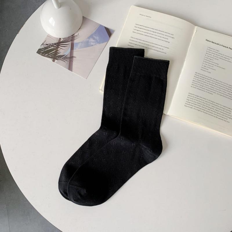 Women's Summer Thin Mesh Boneless Tube Cotton Socks