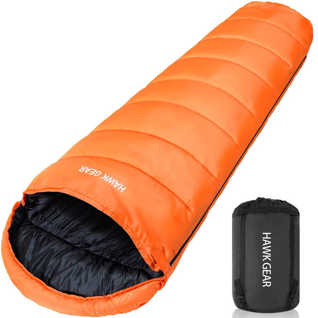 sleeping bag for car disaster and outdoor suitable for all HAWK GEAR Winter use Mummy-style camping, camping, preparedness, activities. Waterproof,