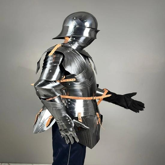 German Gothic Armor Suit Medieval Knight Half Body Armor Suit 15Th Century Larp Cosplay Armor Best Gift For Him