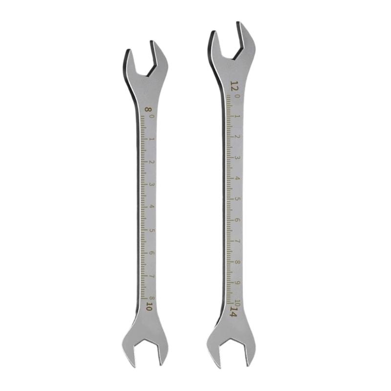 Thin Fastener Spanner with Markings Rust-Resistant for Home Repair, Maintenance Tasks, and Narrow Access Fastener Use