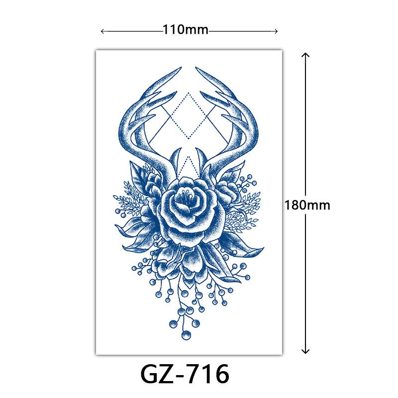 Autocolante Tatuaj cu Suc, Autocolante Tatuaj Herbal, Autocolante Tatuaj Semi-Permanent cu Litere Engleze Tatuaj