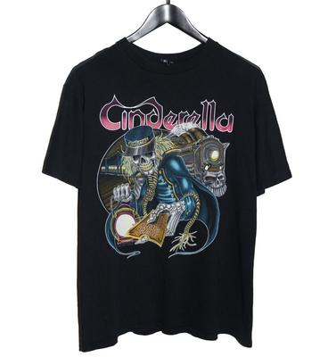 Cinderella Heartbreak Station Tour Maglietta in Cotone Nera Taglia Unica Unisex BL137