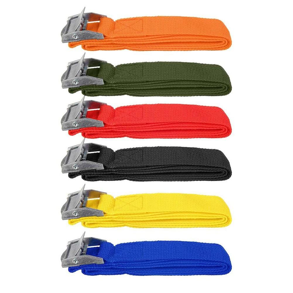 Cinghia di Ancoraggio per Carico di Alta Qualità 1M x 25mm Lega di Zinco e Nylon Confezione da 2