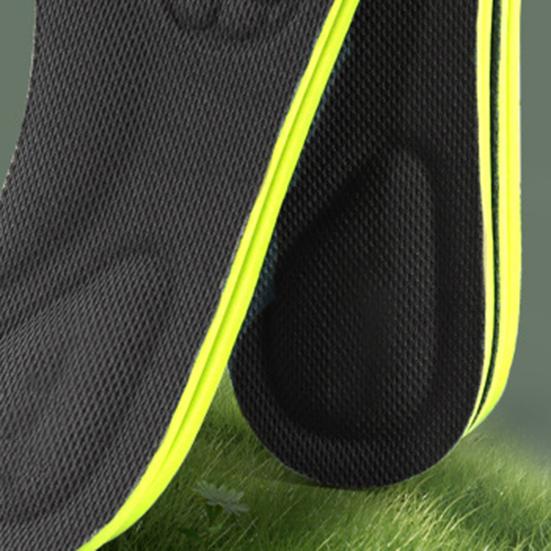 1 Pair Comfort Insoles with Arch Support Shock-Absorbing Breathable Shoe Inserts for Men Women Non-Slip Anti-Odor Cushioned Footbed for Sports Work