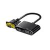 New Cross-Border 2-in-1 VGA To HDMI+VGA Display Converter Adapter Cable