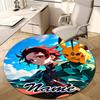 Personalized Demon Slayer Round Chair Office Rug - Perfect for Mat, Office Chair & More - Ideal Gift for Birthdays and Holidays