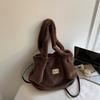 Large-capacity Plush Bag, Fashionable and High Appearance Level Tote Bag, Handbag, Furry Shoulder Bag