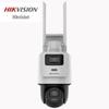 Cameră Dome Inteligentă HIKVISION 4MP 4G PoE cu Lentilă Dublă Full-Color priză CN (adaptor inclus)