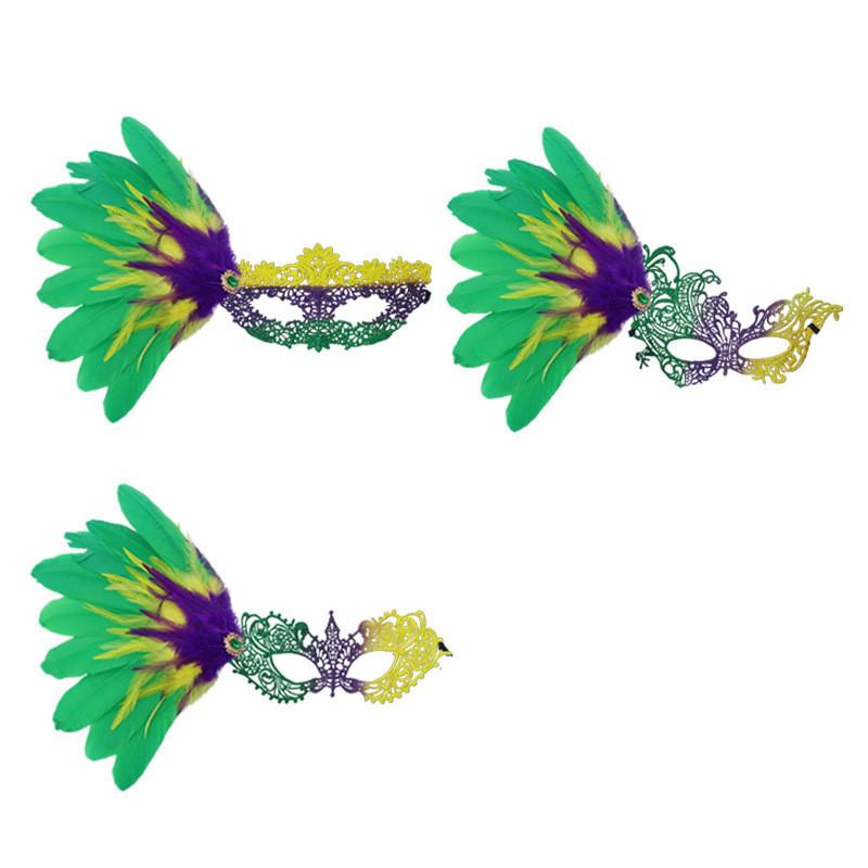 Halvansiktsmask i plast för fest och karneval med gör-det-själv-design för vuxna och tonåringar