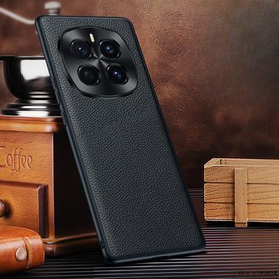 Suitable for Honor Magic7 Mobile Phone Case Hardware Lens Full-inclusive Honoror Anti-fall Mgc6pro Lychee Pattern Leather Case