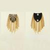 Glistening Tassel Epaulet with Fringe Metal Shoulder Cloth Alloy for Men /Women Gift for Suits Evning Dress Women Gift