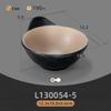 Commercial Melamine Two-Color Drop-Resistant Teacup and Imitation Porcelain Dish Set for Hot Pot Cuisine with Compartments.