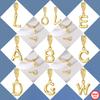 Charms Fit Original Bracelet A-Z Alphabet Charms Beads Goldens 925 Silver 26 Letters Charm for Women Jewelry Gift DIY