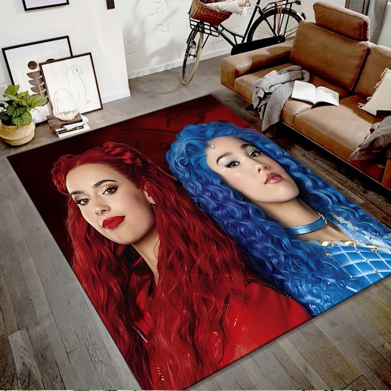 1pc Descendants The Rise of Red2 Design Printed Area Rug Carpet for Bedroom Living Room Home Decor Rugs Mat Non Slip Mat Rug for Bedside