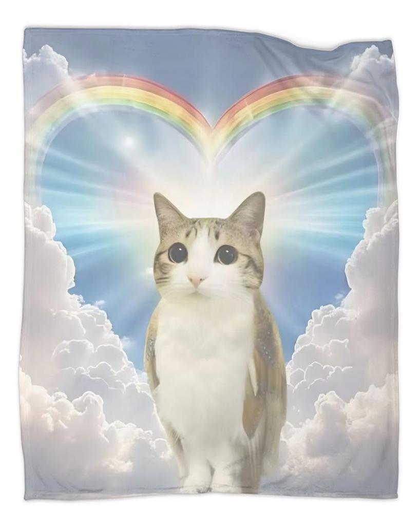 Internet Famous Meowl Cat Owl Meme Travel Blanket Flannel Throw For Home Decor Warm Custom Bedspread Birthday Gift