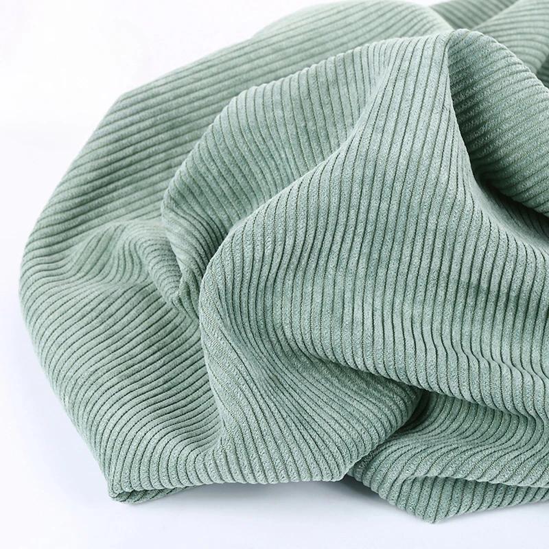 8 Strips Polyester Sand Wash Cotton Corduroy Cloth Non-elastic Cotton Fabric for Men and Women Coat Cloth Head