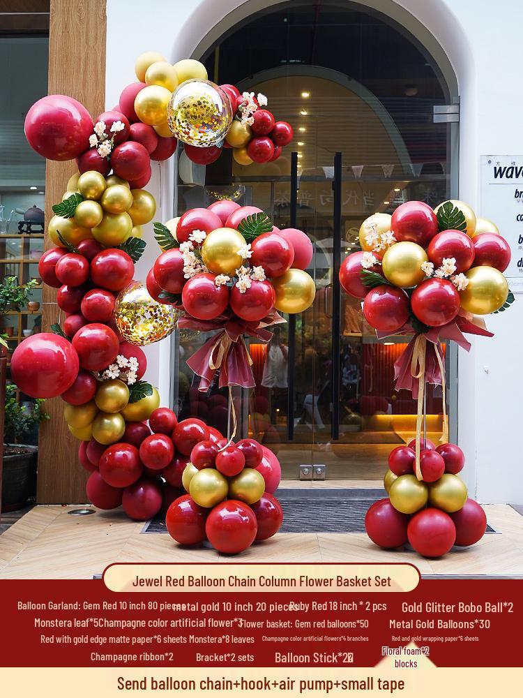 Balloon Arch Pillar for Event Atmosphere Decoration In Shopping Mall Entrances