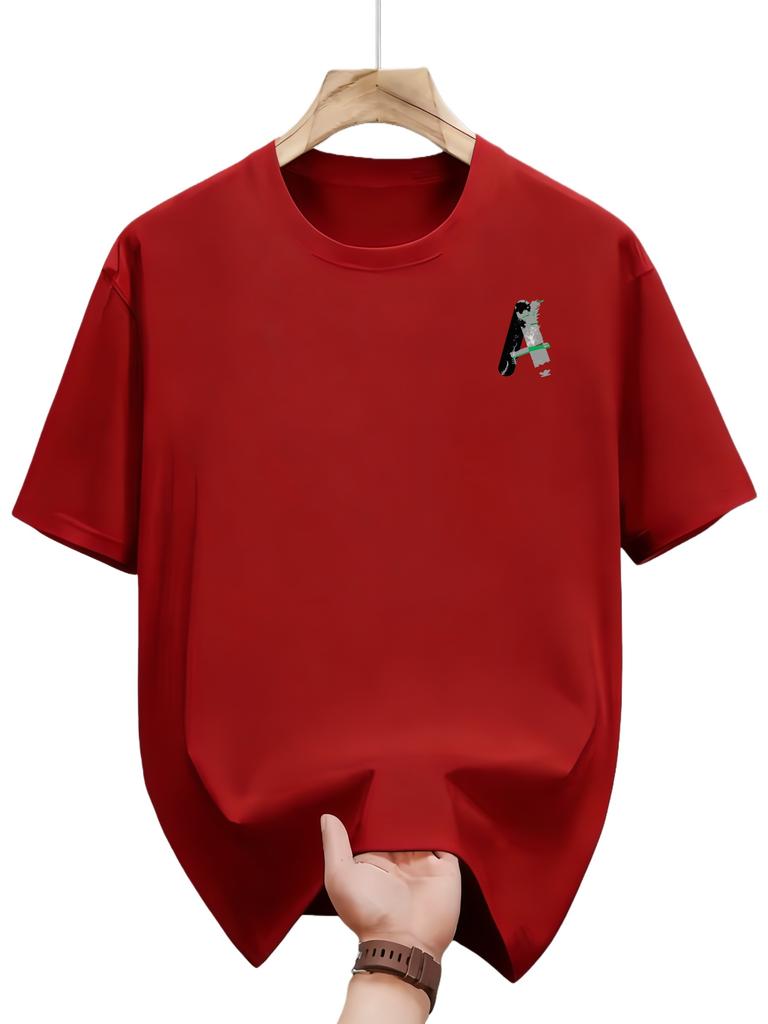 Mens Casual Summer Tshirt Suitable for Daily Wear with Short Sleeves and Round Neckline Design