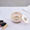 Luxury Crystal Glass Box with Lid Lipstick Jewelry Box Necklace Ring Storage Box Decorations Ornaments Home Decoration Ornaments