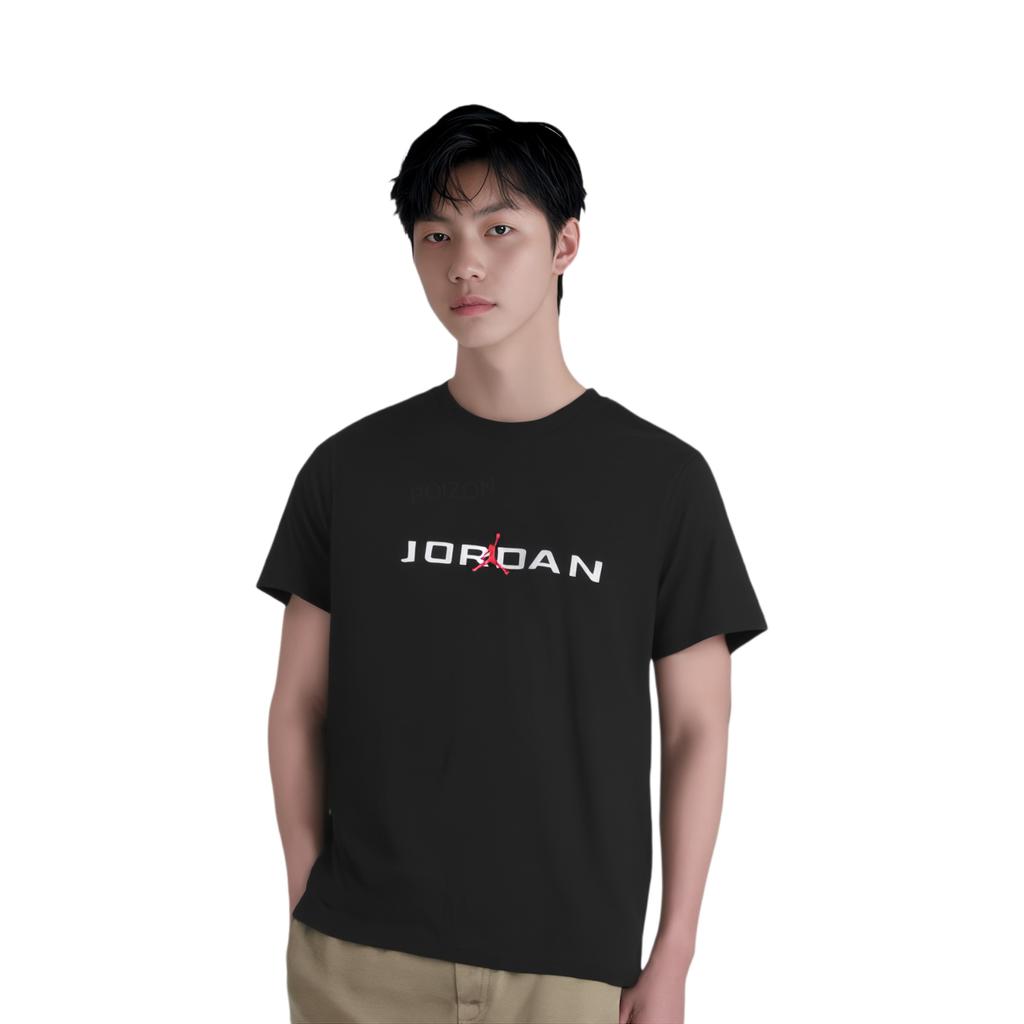Jordan Air M J JD Air SS Crew Casual Round Neck Pullover Short Sleeve T-Shirt Men T-Shirt Black IB7354010