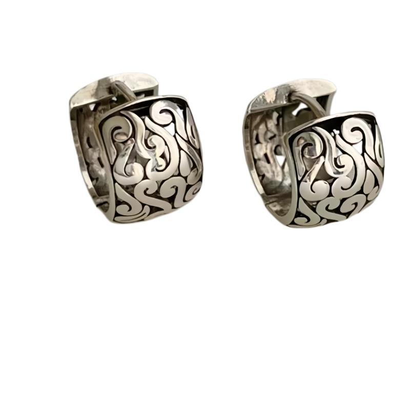 Boucles d'oreilles Pour Femmes Tendance Simple Rétro Fleur Boucle d'oreille Bijoux Prévenir l'Allergie Accessoires de Fête