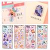 Cartoon 3D Self-adhesive Stickers Crystal Epoxy Space Sticker Kawaii Transparent Three-Dimensional Handbook Diary Decoration DIY