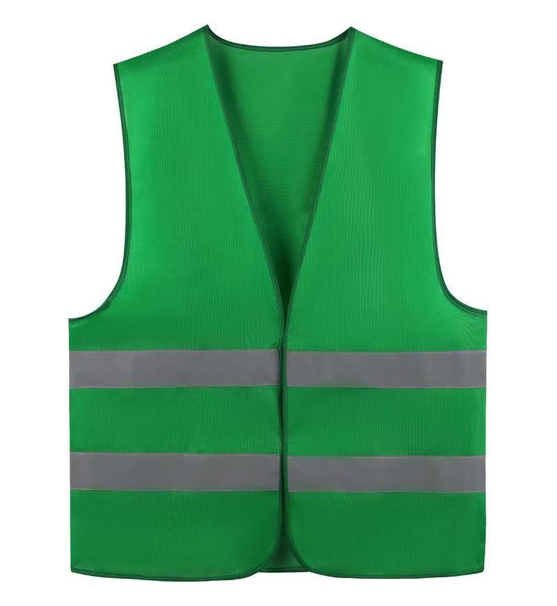 Custom Reflective Safety Vest with Logo for Nighttime Construction and Sanitation Workers