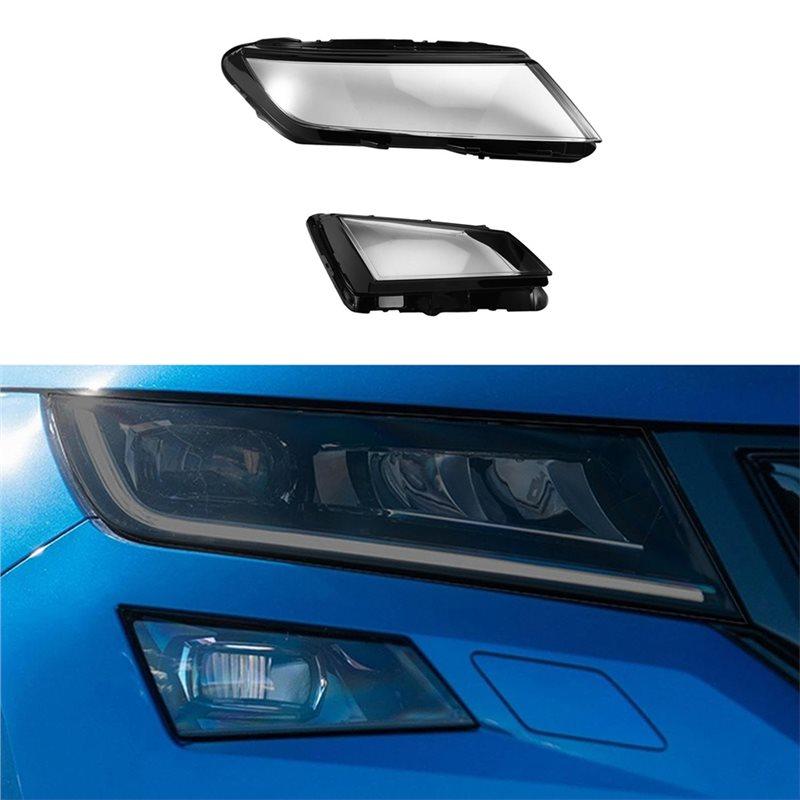 Auto Lamp Shell Car Front Headlamps Cover Glass For Skoda Kodiaq 2017-2025 Transparent Headlight Lens Lampshade Cover Left