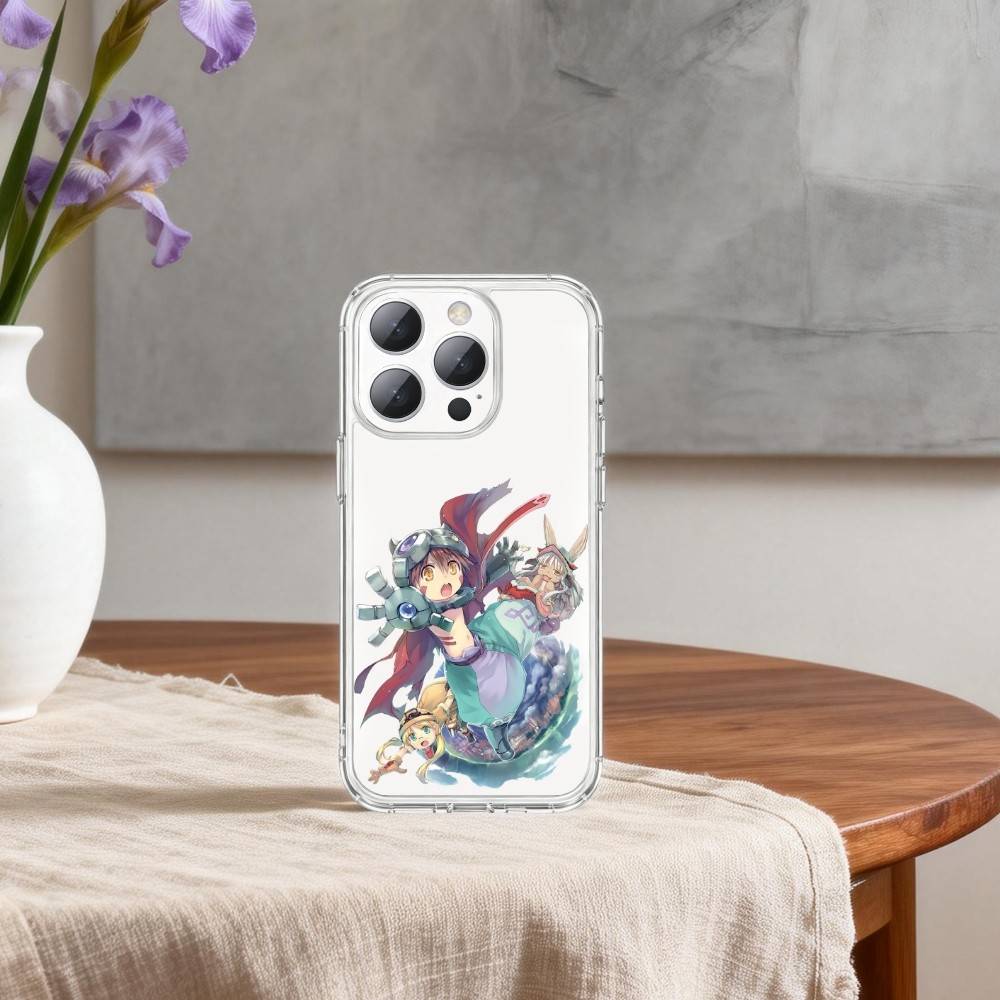 M-Made In A-Abyss-S Phone Case For iPhone17p,16,15,14,13Pro Max,us,Soft Silicone Transparent Cover