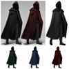 Jackets Knight Pirate Prince Cloak Retro Gothic Long Robes Halloween Hooded Cloak  Carnival