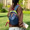 Schoolbag Contrasting Color Splicing Backpack Women's 1011 New Lightweight Waterproof Travel Backpack Student Leisure Cycling Sports Bag