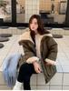 Large Laps Fur-Lined Thickened Workwear Parkas Women's Jacket