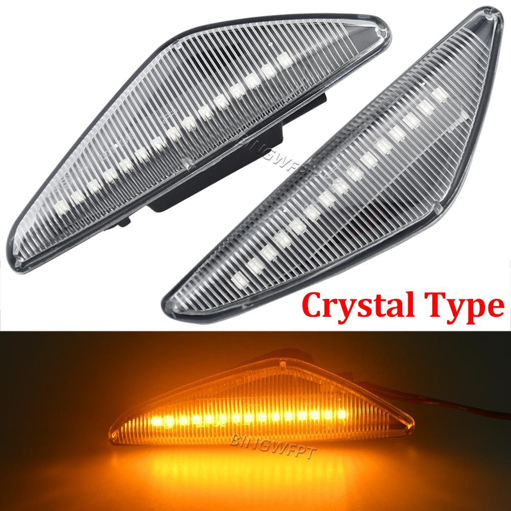 For BMW X5 E70 X6 E71 E72 X3 F25 2008-2014 Sequential Lamp Blinker Dynamic Flowing LED Side Marker Turn Signal Light