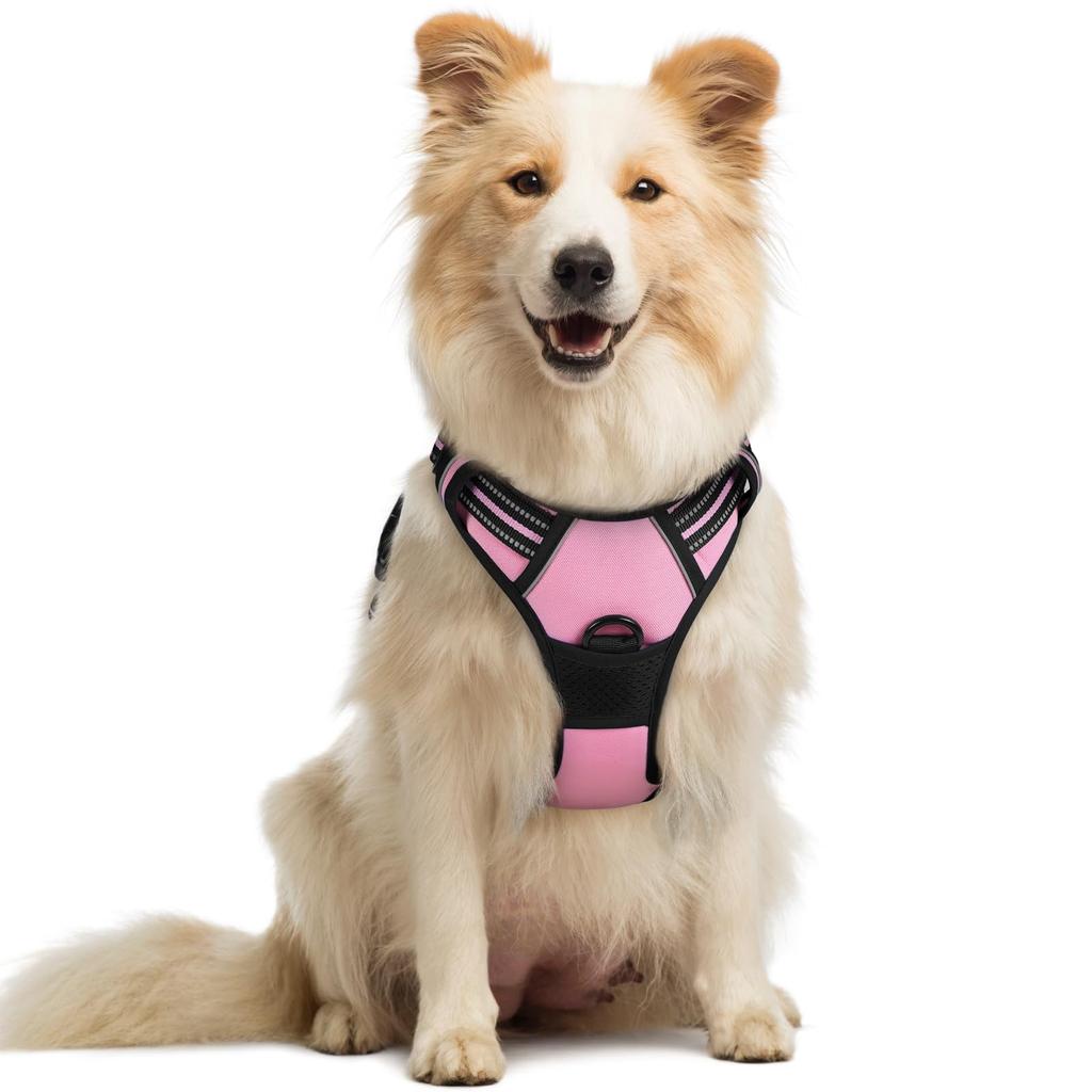 Dog harness, anti-pull, pet harness,  outdoor pet vest with 3M reflective strips, Oxford cloth material, suitable for small, medium and large dogs,