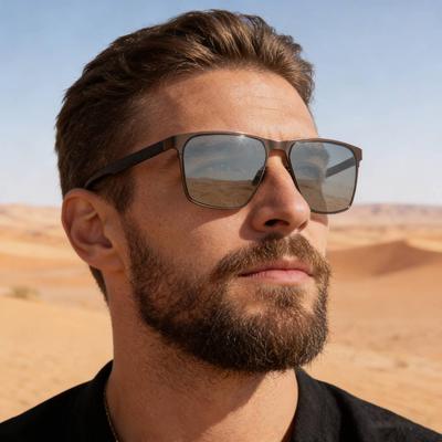 2026 Men's Polarized Square Frame Sunglasses - Stylish, Versatile Outdoor Sun Protection