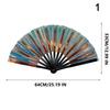 Holographic Folding Fan Pvc Glitter Laser Taiji Fan Dancing Clap Fan For Kung Fu Concerts And Rave Parties Colorful Accessory