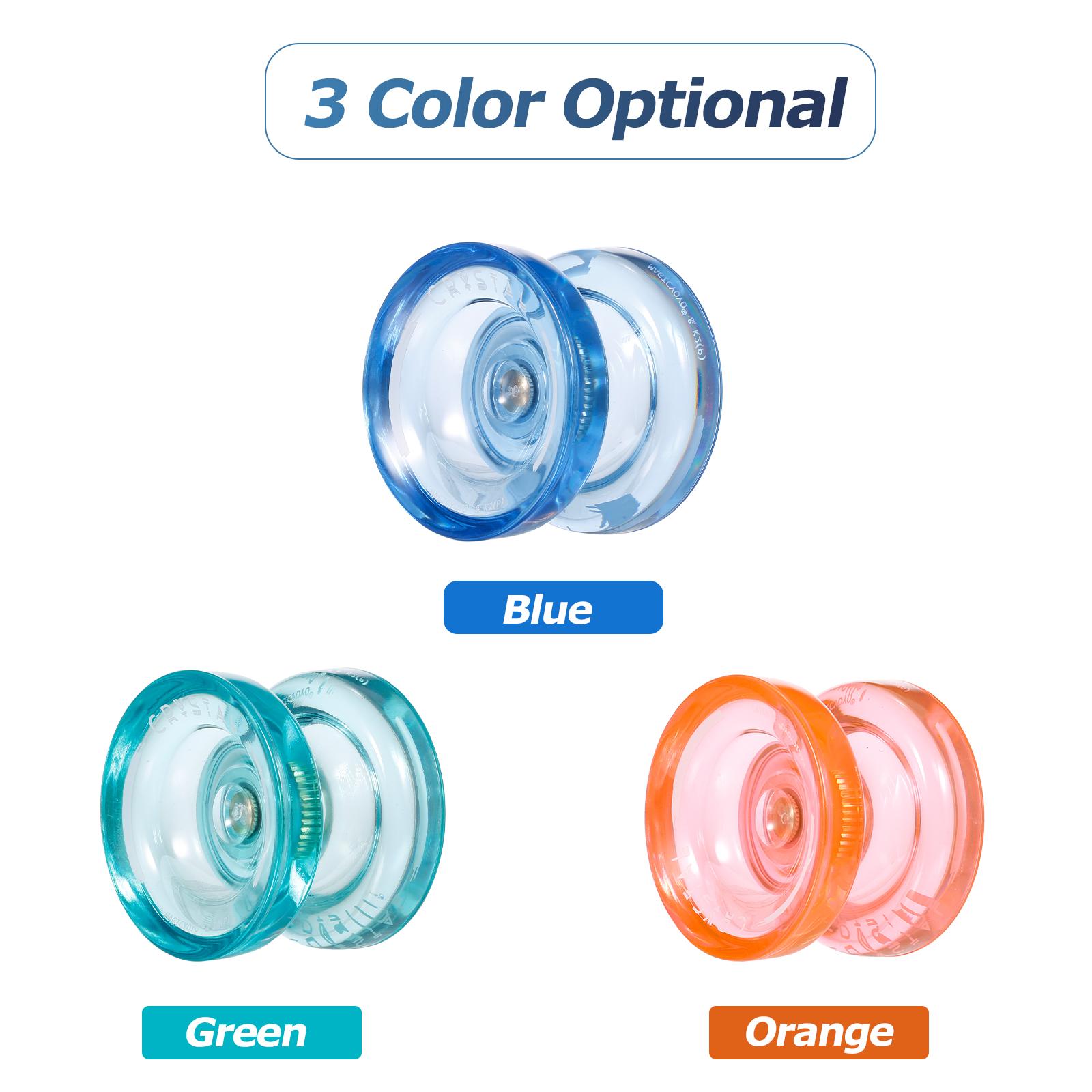 

MagicYoyo K2P отзывчивое йойо для детей, прочное йойо для начинающих с узким подшипником, стальная ось, АБС-пластик, петля для игр оранжевый