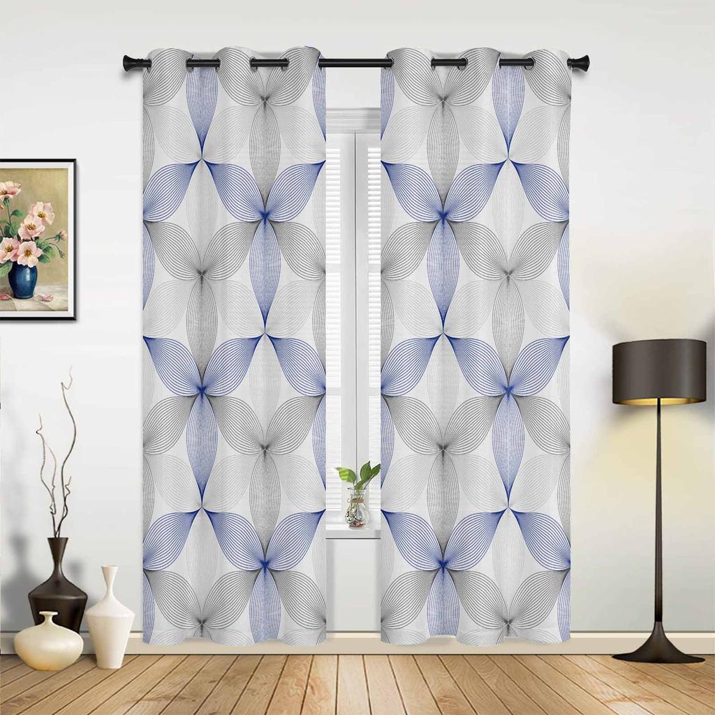 Retro Floral Fliesen Muster Windows Vorhänge Wohnzimmer Schlafzimmer Küche Vorhänge Für Kinder Vorhänge