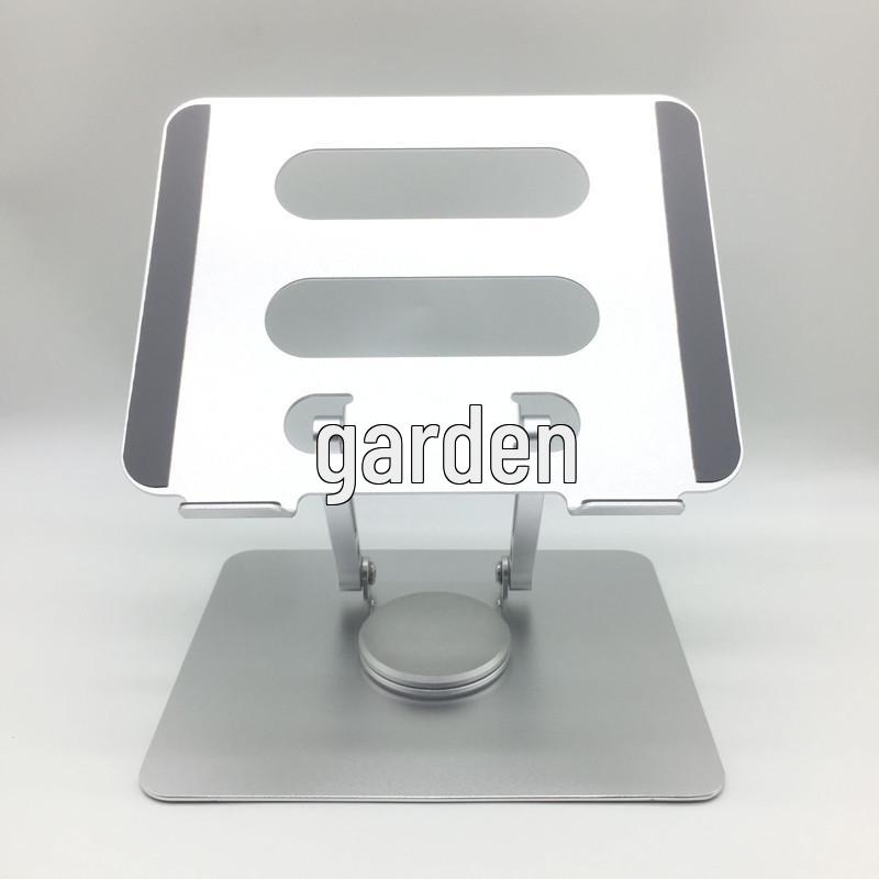 Adjustable Aluminum Alloy Laptop Stand with Cooling Riser and Rotating Feature