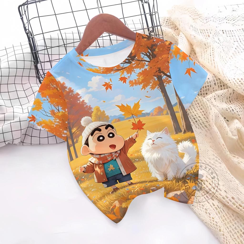 Summer T-Shirt 3D Print Boys Girls T-Shirts Casual Round Neck Short Sleeves Tops Kids Children's Clothing