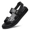 Fashion Summer Outdoor Genuine Leather Antiskid Sandals Men Casual  Leather Non-slip Breathable Tooling Shoes Soft Bottom Walking Shoes