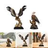 Eagle Statue Home Artwork Table Centerpiece Bird Resin Sculpture Desk Figurine for Office Hotel Father Living Room Collection