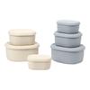 Food Grade Silicone Lunch Box 200/300/600ML with Lid Food Container Fresh Keeping Heat Resistant Microwave Oven Lunch Box