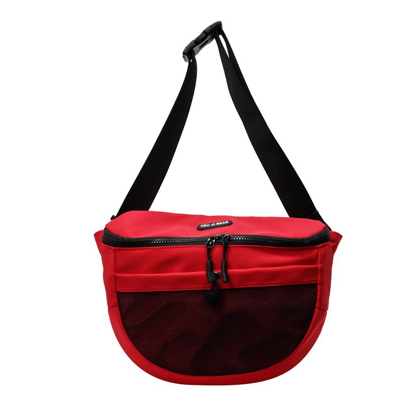

Popular high-end casual versatile sports fashion breast bag, the same for men and women, niche travel versatile messenger bag красный