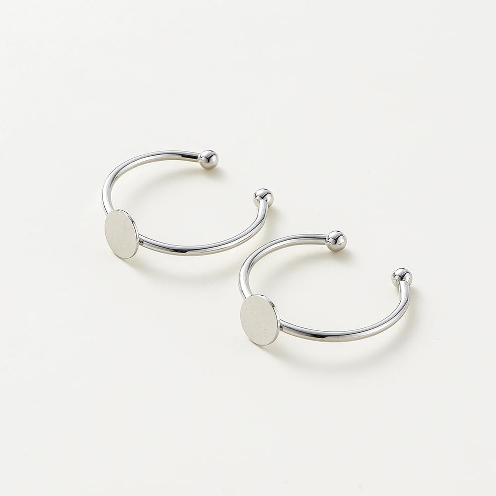 5pcs/lot 14K 18K Gold Plated 20mm Adjustable Blank Ring Setings With Pin Ring Base Fitting Jewelry Pearl Beads Making Component