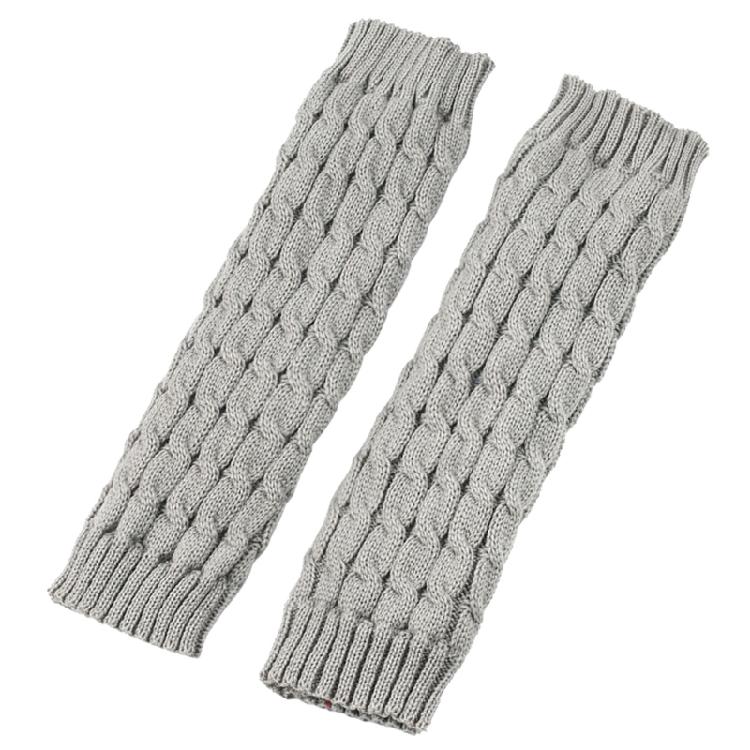 Aquecedor de Perna Feminino Outono Inverno Aquecedor de Perna Tricotado Doce Decorado Ajuste Confortável Mangas de Cima