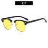 Versatile rivet-accented sunglasses featuring a vintage metal design—stylish, casual, and sun-protective eyewear for the outdoors.