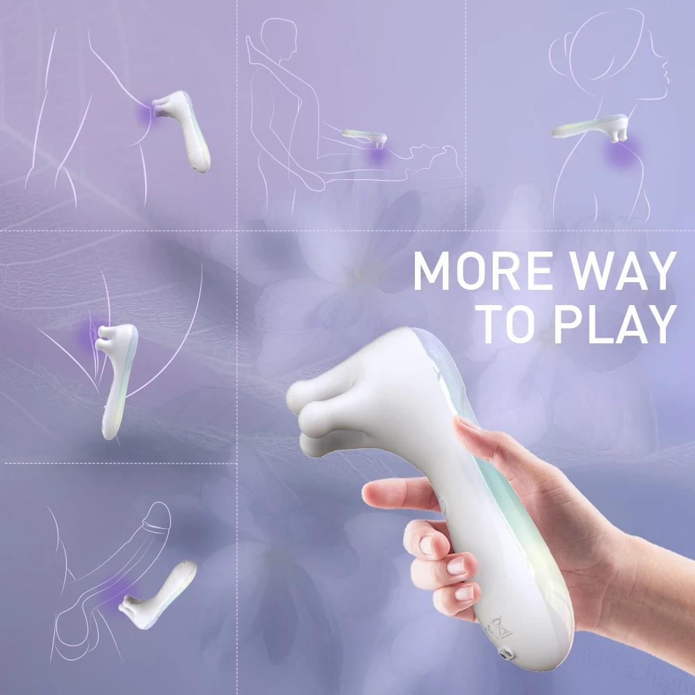 Powerful 3 Motors Vibrator for Women Breast with 9 Vibration Modes Clitoral Nipple Stimulator Female Oral Vacuum Adults Sex Toys