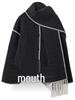2023 Autumn/Winter European & American Fashion Women's Woolen Coat with Scarf Tassel